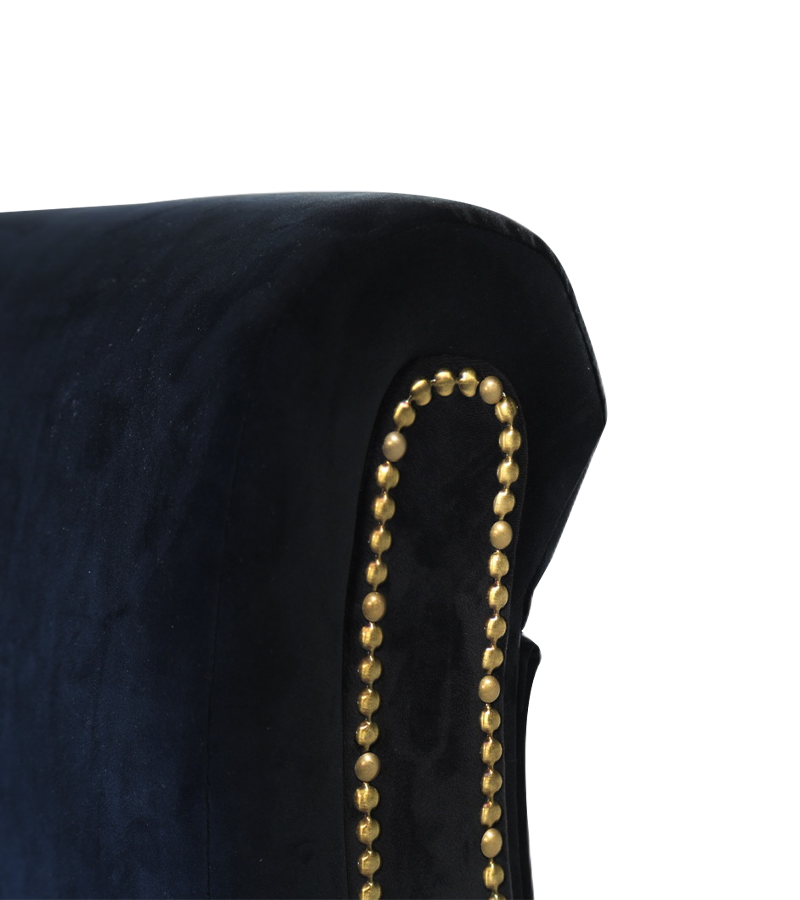 B-004 Chaise longue classica americana in tessuto